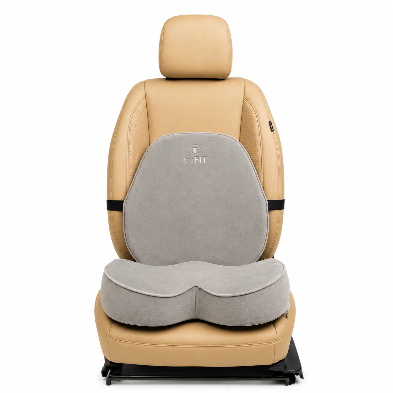 Beige Backrest & Seat Cushion Combo