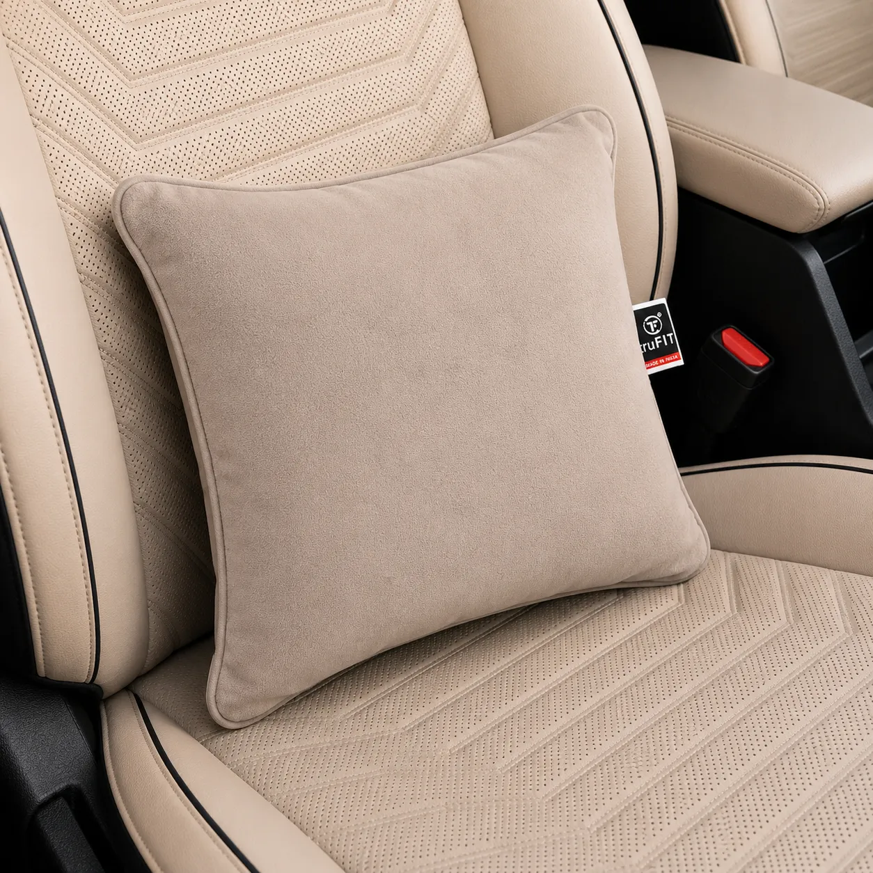 Beige Squir Cushion Pillow